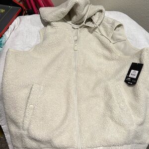 Avia Cream Faux Shearling Vest